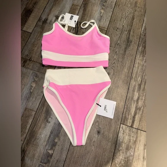 Beach Riot Prism Pink Egret Bikini Small/Medium NWT - Picture 3 of 6